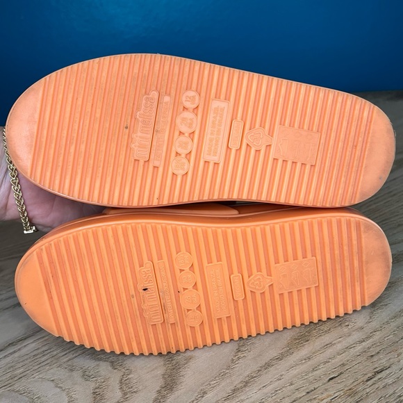 Mini Melissa Safari Jelly Pop Cat Sneakers Slip On Orange Kid’s 12 - Picture 8 of 9